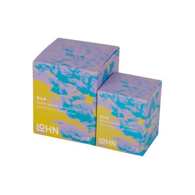 China Square Recyclable Custom Printed Candle Boxes Sky Themed Vibrant for sale