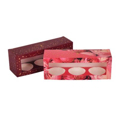 China Coated Paper Custom Candle Boxes With Inserts Red Color ISO9001 Certified for sale