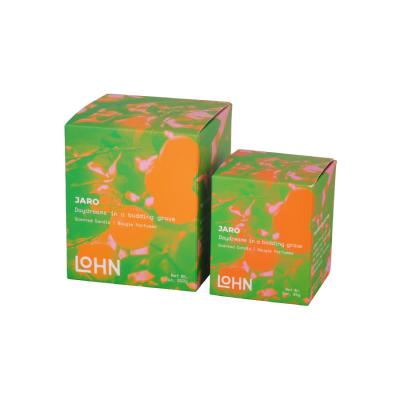 Chine Caisse d'emballage verte de bougie de rectangle avec l'insertion de mousse taille de 15 x de 15 x de 5cm à vendre