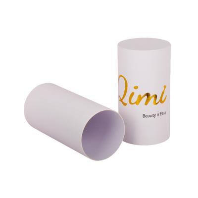 China White Hollow Cardboard Paper Tube , Cardboard Cylinder Containers For Bottles Mailing for sale