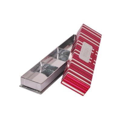 China Caixa 2mm grossa vermelha e de prata do sabão do cartão para embalar a tampa do sabão e a caixa inferior à venda