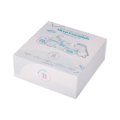China Foldable Paperboard Beauty Gift Paper Box Packaging Skincare Magnetic Lid for sale