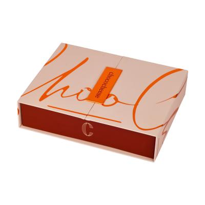 China Caixa de papel de porta dupla embalagem do bolo sobremesa de luxo tampas magnéticas à venda
