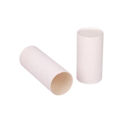 China Sturdy Round White Paper Tube Perfume Packaging Cylinder Glossy Lamination for sale