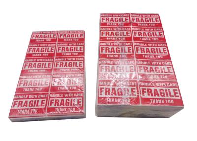 China Self Adhesive Mailing Labels , 2 X 3 Inch Fragile Warning Stickers for sale