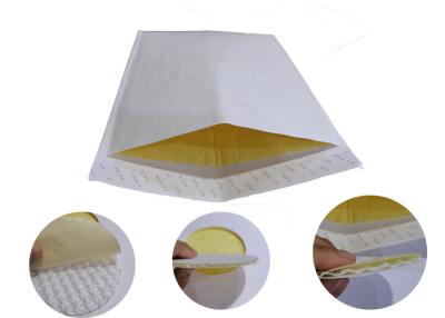 China White 2 layer Eco Friendly Padded Mailers With Bubble Shape for sale