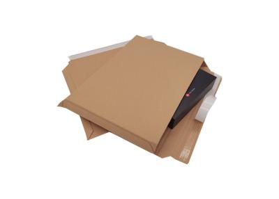 China 350x250mm 350gsm Eco Friendly Rigid Mailers Corrugated Cardboard Mailers for sale