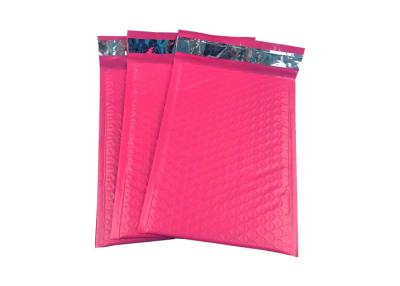 China Pink 6x10 Bubble Padded Mailers With Self Adhesive Fold Over Flap for sale