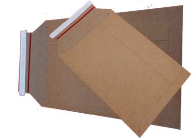 China Plastic Free 450gsm Stay Flat Rigid Mailers Kraft Brown Paper for sale