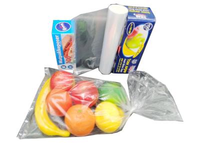 China Heavy Duty 14x20 Inch Clear Food Storage Bags Continuous Poly Roll for sale