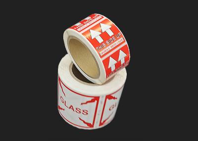 China 500 Labels/Roll 3x5inch Custom Shipping Labels Fragile Handle With Care Sticker for sale