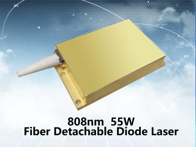 China Fiber 808nm  55W 400µm  0.22N.A. Fiber Detachable Diode Laser Module for sale