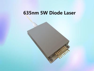 China High Power 635nm / 5W / 0.22N.A Fiber Coupled Red Medical Diode Laser Module for sale