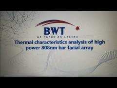 Thermal characteristics analysis of high power 808nm bar facial array—Section A