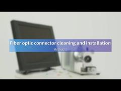 Fiber optic connector cleaning and installation