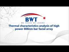 Thermal characteristics analysis of high power 808nm bar facial array—Section B