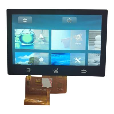 China 4.3 Inch 50 Pin 800xRGBx480 TFT LCD Touch Screen With IPS Panel for sale