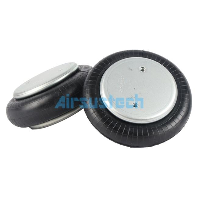 Close-up view of Firestone air spring components