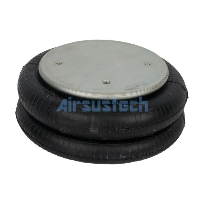 Close-up of air spring components