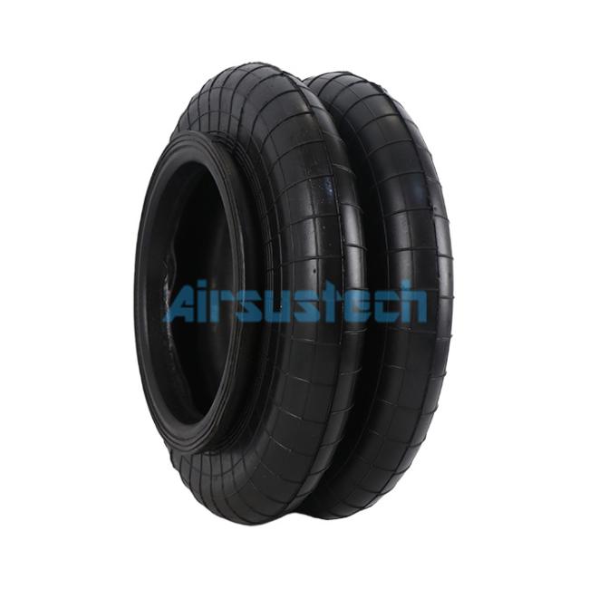 Close-up view of 12×2 Double Convoluted Rubber Air Spring