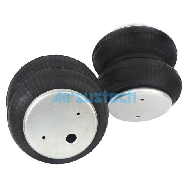 Close-up view of air spring components