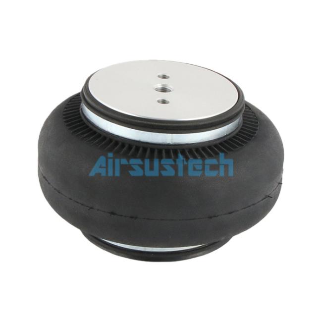 Close-up view of Goodyear 1K176120 air spring showing rubber bellows and metal components