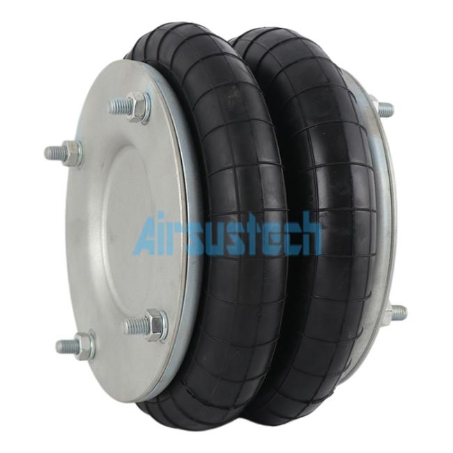 AIRSUSTECH 2B10X2T Air Spring front view showing construction and stud configuration