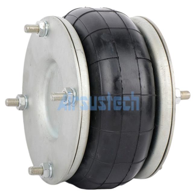 AIRSUSTECH 1B8X1T Industrial Air Bellows - Front view showing construction and mounting details