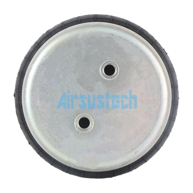 AIRSUSTECH 1B130070 Industrial Air Spring side profile showing dimensions and air connection