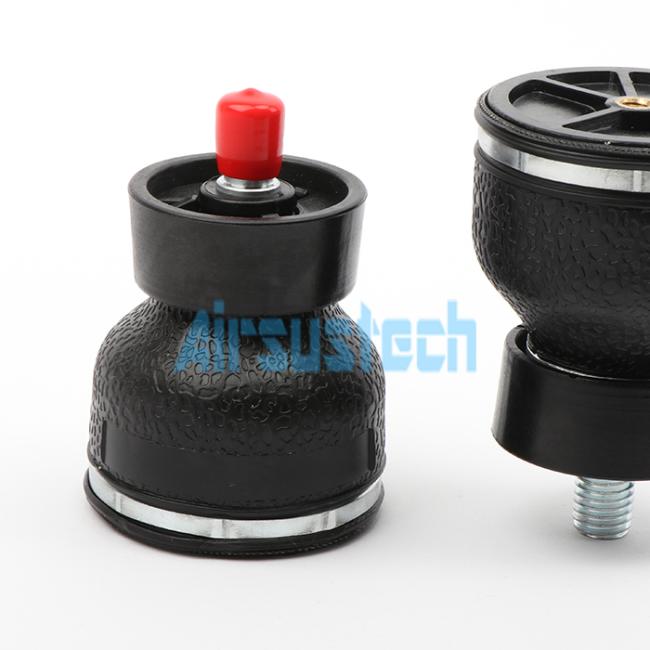 AIRSUSTECH G3014 Sleeve Air Spring side view displaying dimensions and air inlet
