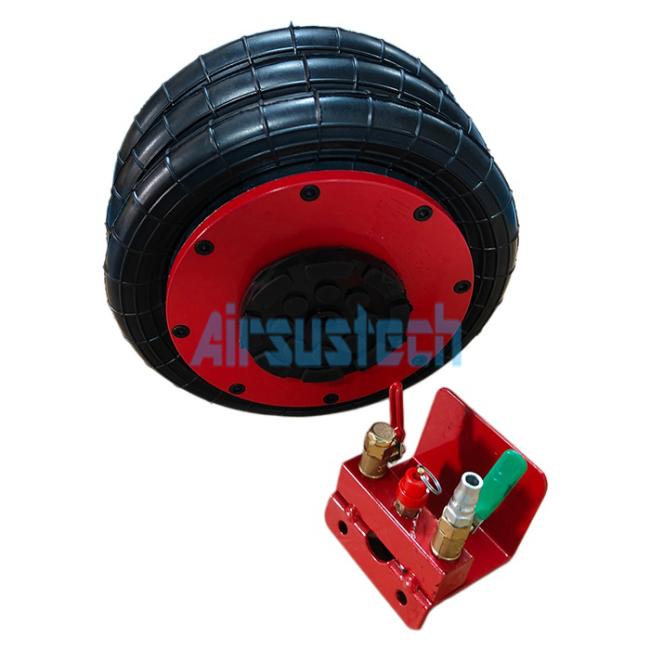 AIRSUSTECH 3T3BDB Jack Air Bag side profile and base dimensions