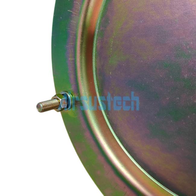 Contitech FD 816-30 DS Air Spring - side view displaying convolutions and air inlet connection