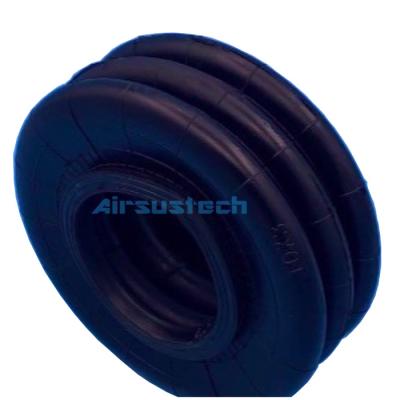 China Triple Convolutions 10×3  Industrial Air Springs Firestone W01-R58-4047 DUNLOP SP 258 Rubber Bellows for sale