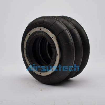 China 184mm Height Industrial Air Springs With Flange 10''×3 10 X 3 Triple Convoluted 255mm Rubber Bellow Diameter for sale