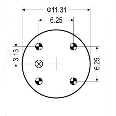 China 404mm Industriële de Assemblagestijl 333 W01-358-7838-Firestone Contitech voet 530-35 436 van de Luchtlentes Te koop
