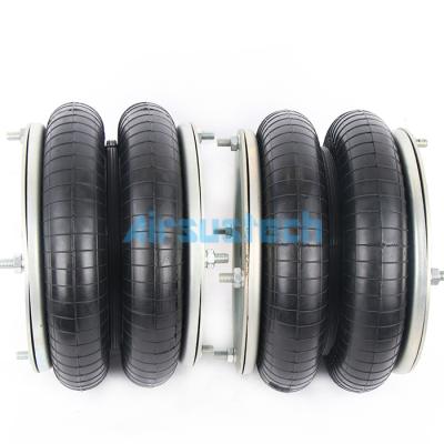 Cina 12x2 Dunlop Double Convoluted Air Spring Total Stroke 166 MM Sistema di sospensione d'aria in vendita
