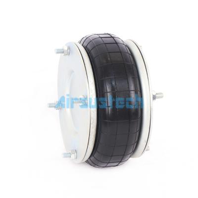 China 10''×1 Dunlop SP2523 Single Convoluted Rubber Air Spring Assembly with Flange Ring for sale