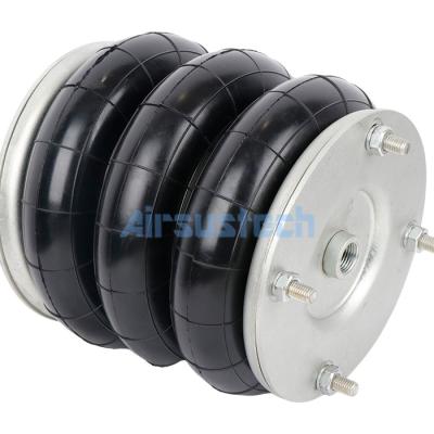 Cina 8'×3 Piastra d'acciaio Triplice molla ad aria convolta Firestone W01-R58-4056 G1/2 Air Hole in vendita