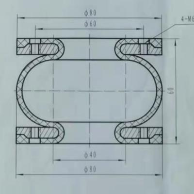 Китай Подвес аэродинамической подъемной силы GF40/60-1 варочного мешка 80mm FS22-3 Contitech одиночный продается