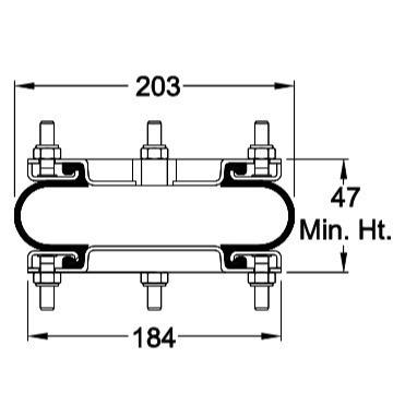 Cina Airbag 8X1 singolo Dunlop complicato SP1637 del Firestone W01-R58-4054 in vendita