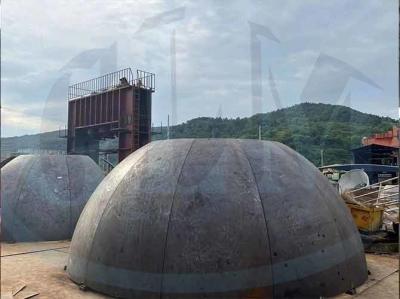 China Specialized Carbon Steel Joggle Dished Head Pressure Vessel Hemispherical Ends for sale