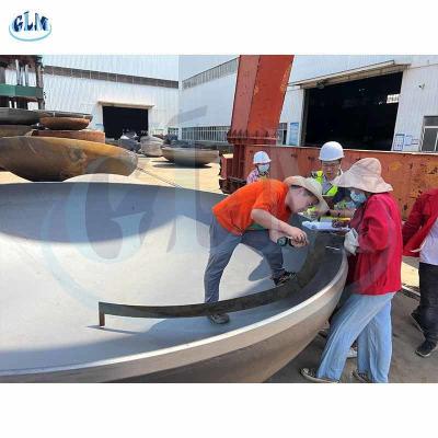 中国 鋼鉄は平底のヘッド管の帽子1220mmの直径20mm厚いISO 9001を溶接した 販売のため
