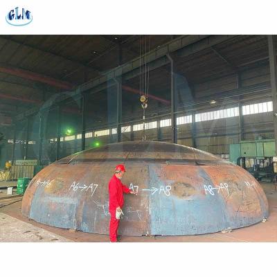 China Diameter 4200mm Carbon Steel Elliptical 2:1 Torispherical Dished Head For Gas Tank for sale