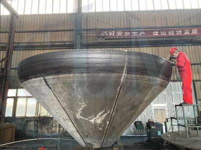 China CHA(60º) Stainless Steel Conical Tank Heads Length 50-1000mm for sale