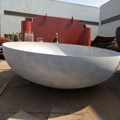 China Alluminum Pressure Vessel Dished Head, Hemispherical dish end for sale