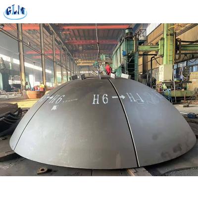 Китай Dished нержавеющая сталь голов ASME бака полусферической формы Sa516 Gr70 100mm продается