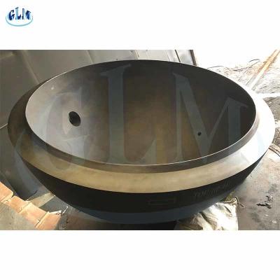 China 10000mm Hot Formed Ellipsoidal Dish End Hemispherical Tank Heads For Fuel Tank ASME for sale