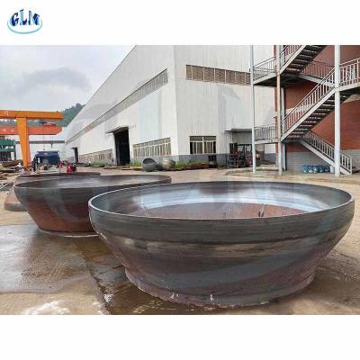 China Dish Cone Stainless Steel Pipe Caps Welded ASME Q235 For Vessel Bottom for sale