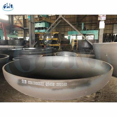 China Q345R 1800mm Diameter 300mm Thickness Pressure Vessel Dished Head Dish End Fabrication for sale