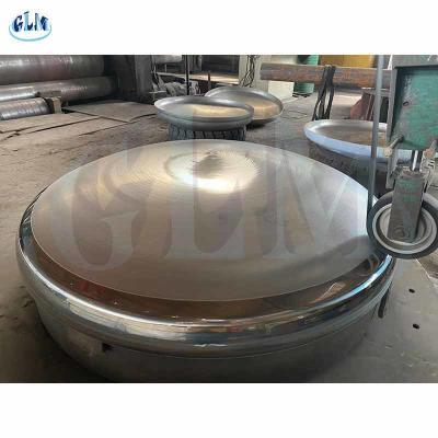 China 89mm 500MM ASME PED Torispherical Dished Head Types Of Dish End In Pressure Vessel for sale